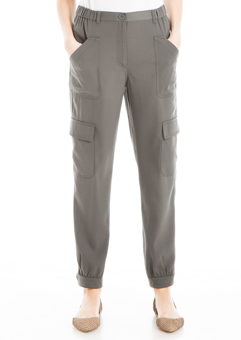 Max Studio Women's Soft Twill Cargo Jogger Pant