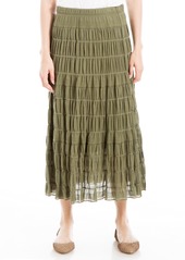 Max Studio Women's Texture Cotton Maxi Skirt
