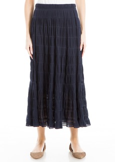 Max Studio Women's Flowy Boho Textured Cotton Long Maxi Skirt US
