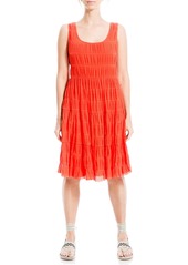 Max Studio Women's Textured Sleeveless A-Line Dress