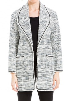 Max Studio Women's Tweed Long Jacket