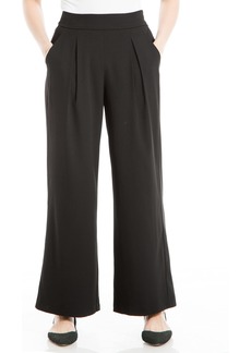 Max Studio Women's Wide Leg Pleated Front Trouser