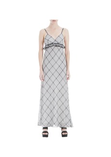 Max Studio Orianne Womens High Waist Full-Length Maxi Dress