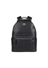 MCM 40 Stark Monogram Leather Backpack