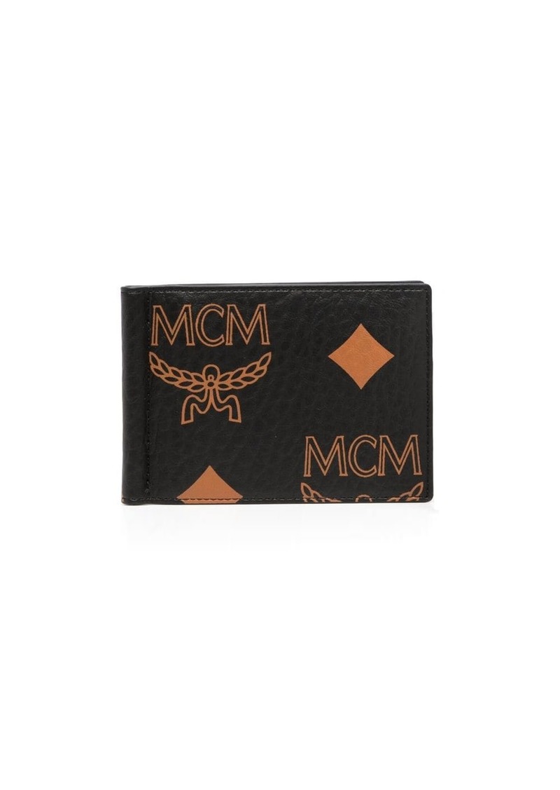 MCM Maxi Visetos-print bi-fold money-clip wallet