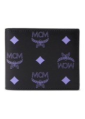 MCM Color Splash Logo Flap Wallet/Two-Fold Small