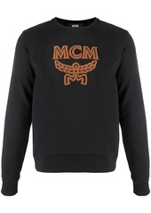 MCM shearling-logo sweatshirt