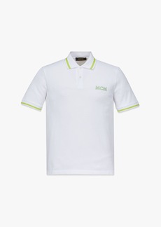 MCM Logo Polo Shirt in Organic Cotton