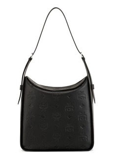 MCM Large Aren Leather Hobo Bag