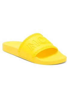 MCM Logo Slide Sandal in Vibrant Yellow at Nordstrom Rack
