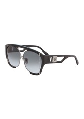 MCM Men's Gradient Cutout-Frame Aviator Sunglasses