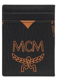 MCM Mini Aren Visetos Coated Canvas Card Case