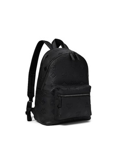 MCM Stark Emblem Maxi Monogrammed Leather Backpack
