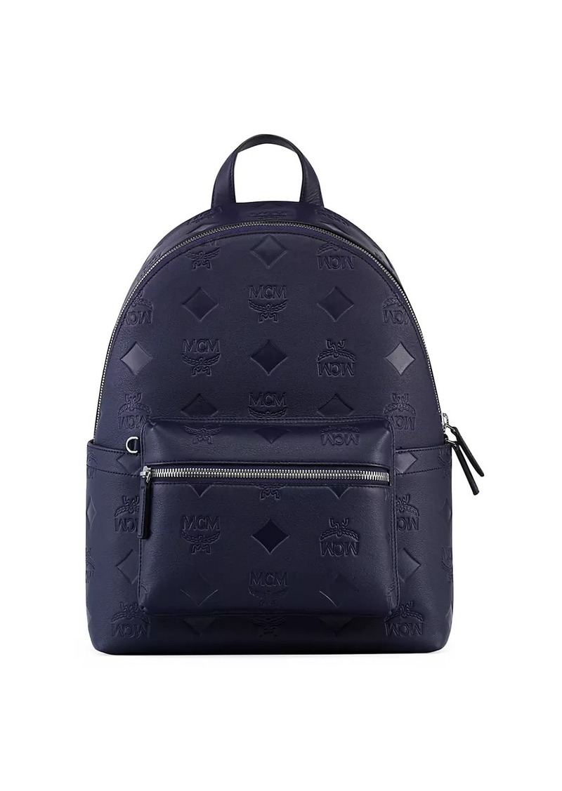 MCM Stark Maxi Leather Backpack