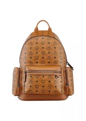 MCM Stark Medium Coated Canvas Backpack