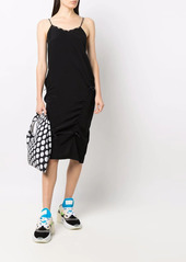 McQ Alexander McQueen drawstring silk midi dress