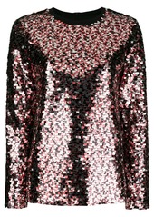McQ Alexander McQueen embellished long-sleeve blouse
