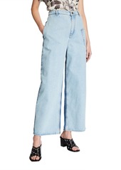 McQ Alexander McQueen Maru High-Rise Two-Tone Jeans