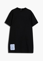 McQ Alexander McQueen - Appliquéd printed cotton-jersey mini dress - Black - XS