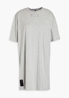 McQ Alexander McQueen - Logo-appliquéd cotton-jersey mini dress - Gray - XXS