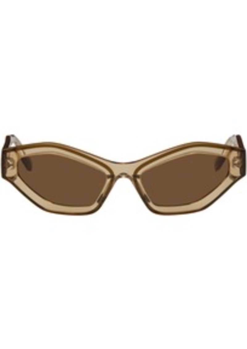 McQ Alexander McQueen MCQ Beige Cat-Eye Sunglasses