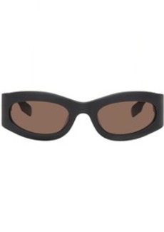 McQ Alexander McQueen MCQ Gray Oval Sunglasses