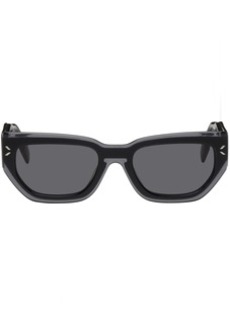 McQ Alexander McQueen MCQ Gray Rectangular Sunglasses