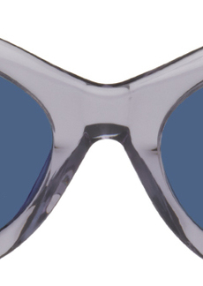 McQ Alexander McQueen MCQ Purple Futuristic Sunglasses