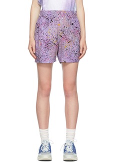 McQ Alexander McQueen MCQ Purple Hyper Speckle Shorts