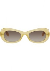 McQ Alexander McQueen MCQ Yellow Oval Sunglasses