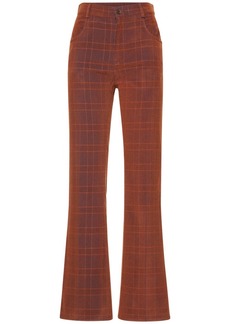 McQ Alexander McQueen Printed Cord Check Flared Pants