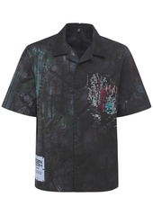 McQ Eden High Tie Dye Cotton  Bowling Shirt