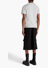 McQ Alexander McQueen - Appliquéd cotton-jersey T-shirt - Gray - XXS