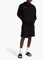 McQ Alexander McQueen - Appliquéd French cotton-terry shorts - Black - XXS