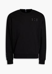 McQ Alexander McQueen - Appliquéd French cotton-terry sweatshirt - Black - XXS