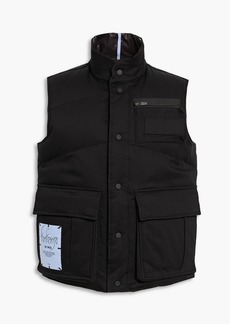 McQ Alexander McQueen - Appliquéd padded twill vest - Black - M