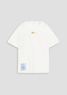 McQ Alexander McQueen - Appliquéd printed cotton-jersey T-shirt - White - XXS