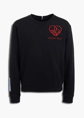 McQ Alexander McQueen - Embroidered French cotton-terry sweatshirt - Black - XS