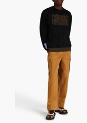 McQ Alexander McQueen - Embroidered French cotton-terry sweatshirt - Black - XS