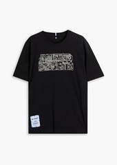 McQ Alexander McQueen - Printed cotton-jersey T-shirt - Black - XXL