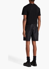 McQ Alexander McQueen - Ripstop-trimmed appliquéd cotton-blend jersey T-shirt - Black - S