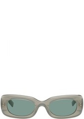 MCQ Green Oval Sunglasses