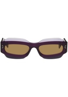 McQ Alexander McQueen MCQ Purple Rectangular Sunglasses