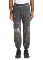 MCQ Tie Dye Organic Cotton Joggers in Black/Grey Mix at Nordstrom