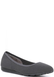Me Too Alina Sustainable Mesh Demi Wedge Flats In Charcoal