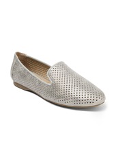Me Too Perforated Loafer in Black Nubuck at Nordstrom Rack