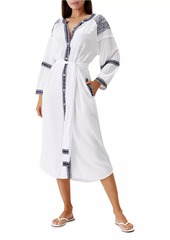 Melissa Odabash Ally Embroidered Caftan Cover-Up