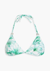 Melissa Odabash - Key West printed triangle bikini top - Green - IT 38