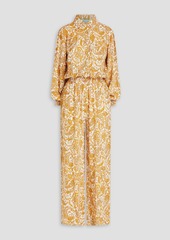 Melissa Odabash - Paisley-print voile jumpsuit - Yellow - L