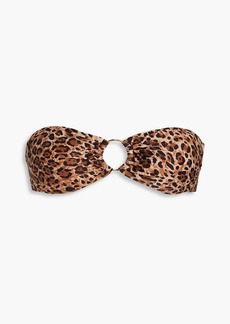 Melissa Odabash - Ancona leopard-print bandeau bikini top - Animal print - IT 38